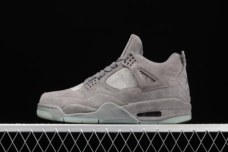 All categories Air Jordan Jordan series basketball shoes Air Jordan 4 Pure original Air Jordan 4 Cool Gray AJ4 Joe 4 cool gray suede luminous bottom basketball shoes 930155-003
